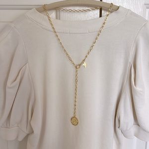Gorjana 18k Gold Plated Adjustable Length Lariat Necklace